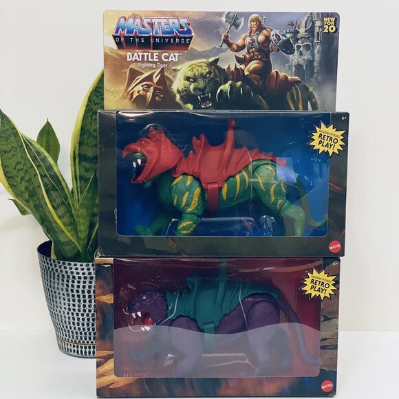 MOTU Masters of the Universe Origins Creatures Battle Cat and Panthor Beasts Set - Picture 2 of 7